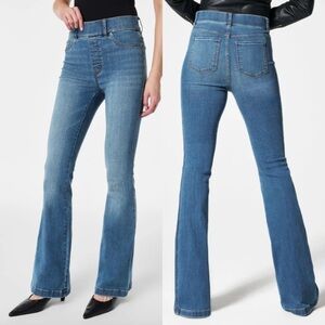 Spanx SPANXshape EveryWear Flare Jeans Vintage Indigo size large 20456R pull on